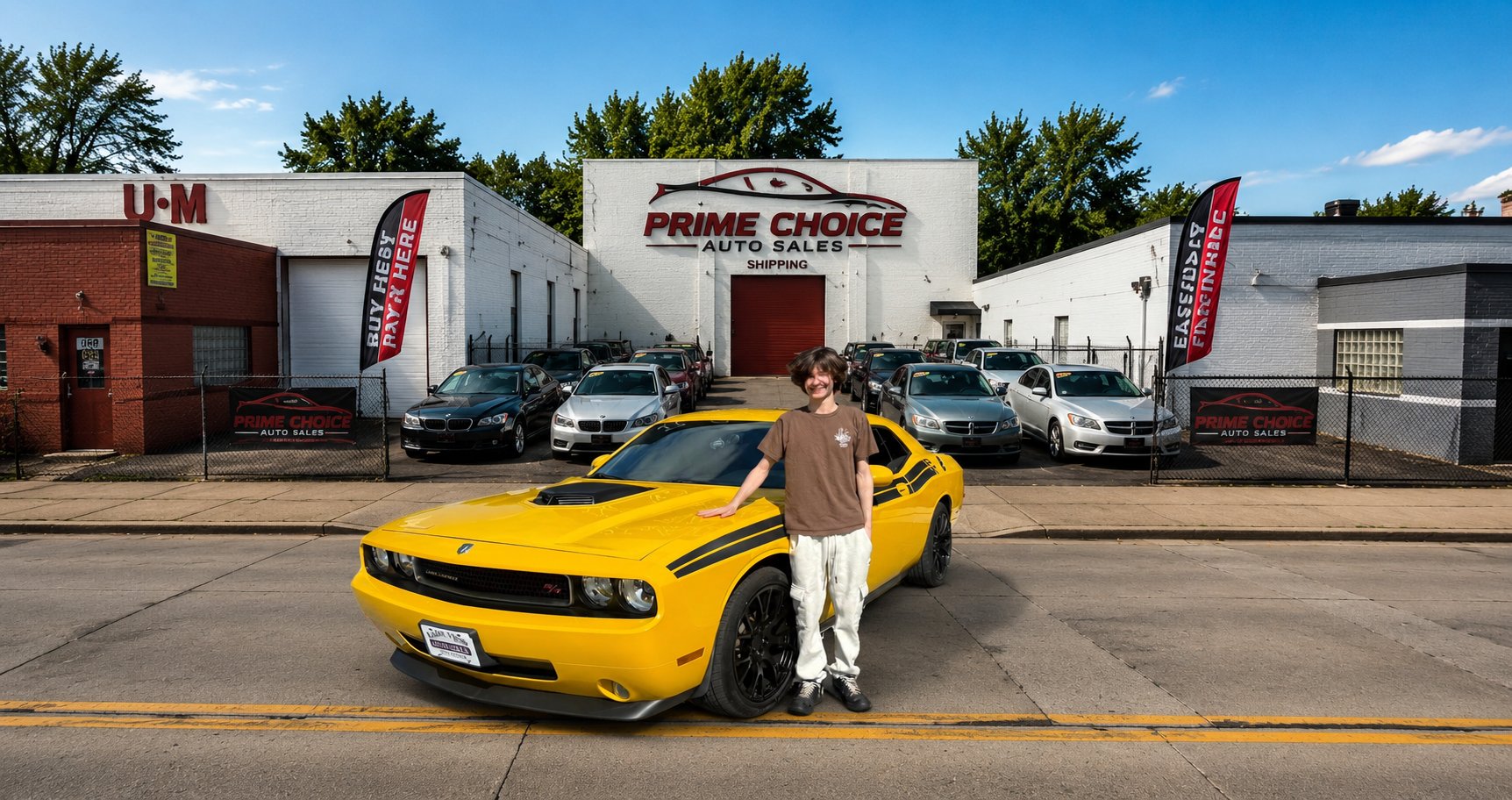Customer with Dodge Challenger
